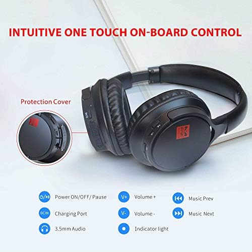 Sumvision PSYC Wave RX | Wired & Wireless Headphones | Bluetooth Headset | Noise Cancelling Headphones |Hands Free Call | Built-In Mic | Smartphone, PC, Laptop, TV & Travel (UK DESIGN UK TECH SUPPORT)