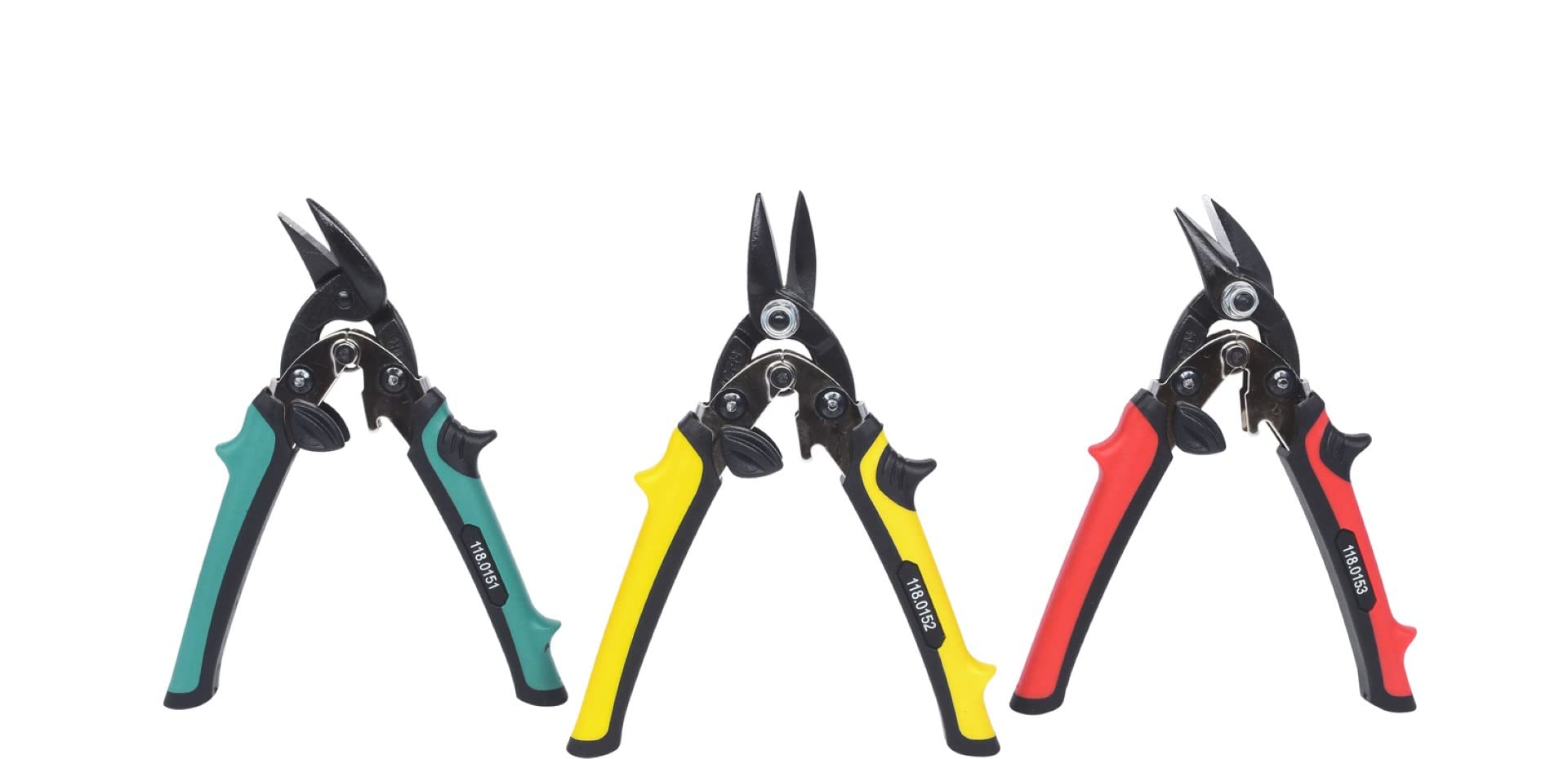 KS Tools 118.0150 Jeu de 3 Cisailles à tôle