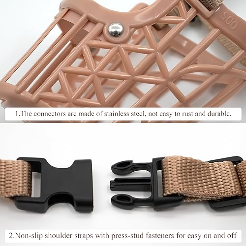 2-Pcs-Dog-Muzzle-Breathable-Basket-Muzzle-for-Dog-Soft-Dog-Muzzle-with-Non-Slip-Buckle-Adjustable-Lightweight-Prevents-Barking-and-Chewing-Small - Cucciolini Doodles 2-Pcs-Dog-Muzzle-Breathable-Basket-Muzzle-for-Dog-Soft-Dog-Muzzle-with-Non-Slip-Buckle-Adjustable-Lightweight-Prevents-Barking-and-Chewing-Small