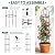 Yotoworth Garden Obelisk Trellis for Climbing Plants Outdoor, 6.3 ft Tall Rose Trellis Climbing Plants Support for Potted Light Vine Flower Vegetable Cucumber Trellis Raised Garden Bed, Black, 1PC