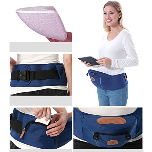 DorkasDE babydrager draagriem ademend babydrager buikdrager rugdrager en heupdrager 4-in-1 omkeerbaar babydrager (3 – 10… - Image 5