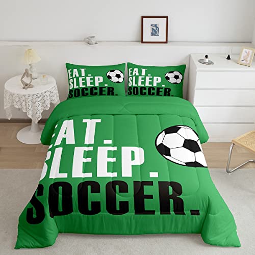 Image of Feelyou Football Bedding Set King Size 3Pcs for Boys Girls Women Men