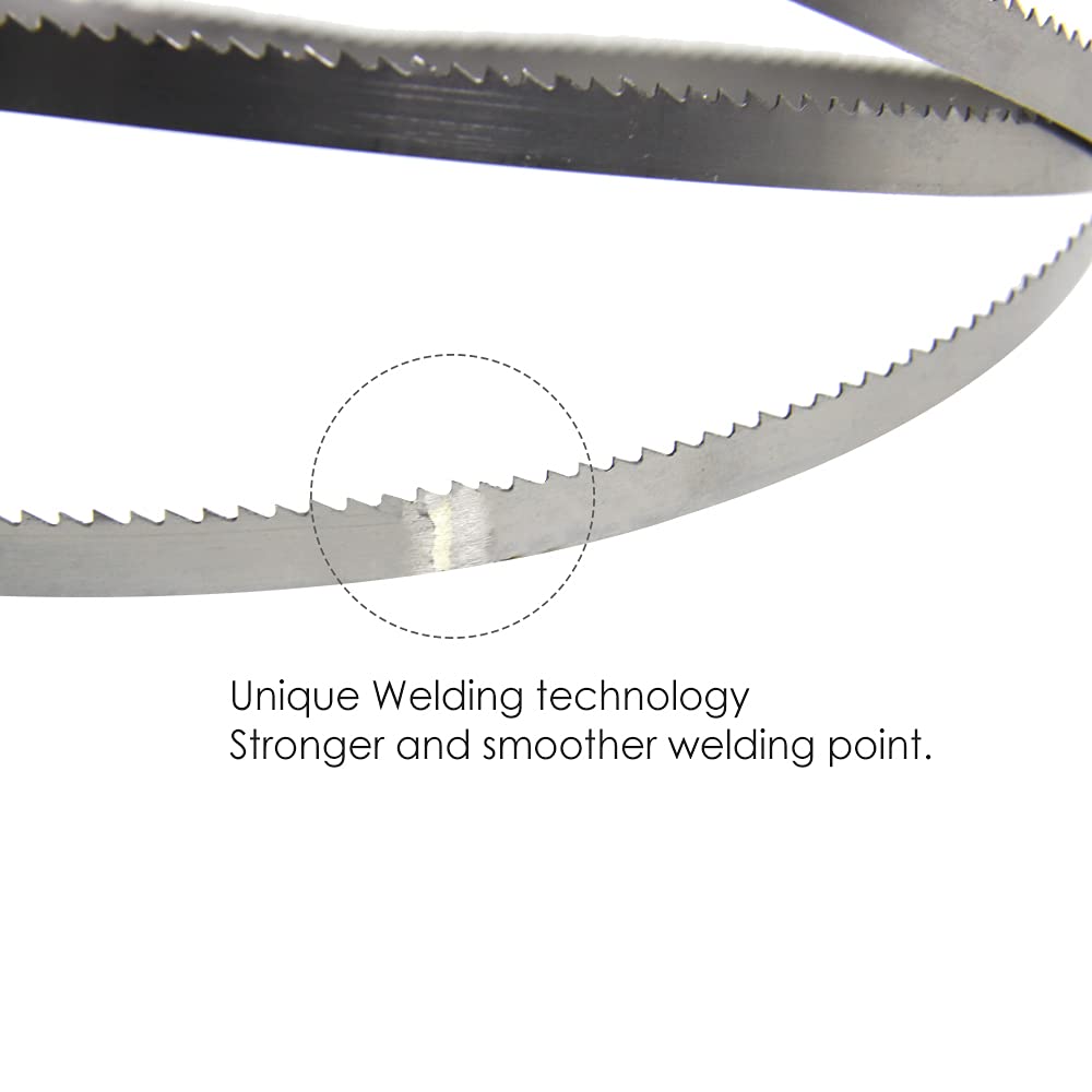 Brzeszczot do piły taśmowej, jakość premium, 2PCS 1490mm 10TPI Bandsaw Blades 1490x6.35x0.35mm Power Tool Accessories for Wood Band Saw schappach BASA 1.0 Iumber jack BS200