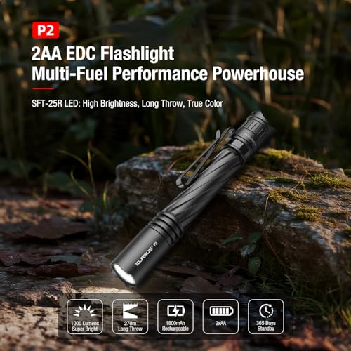 Lampe stylo 1000 lumens Klarus P2, l'excellence du format EDC