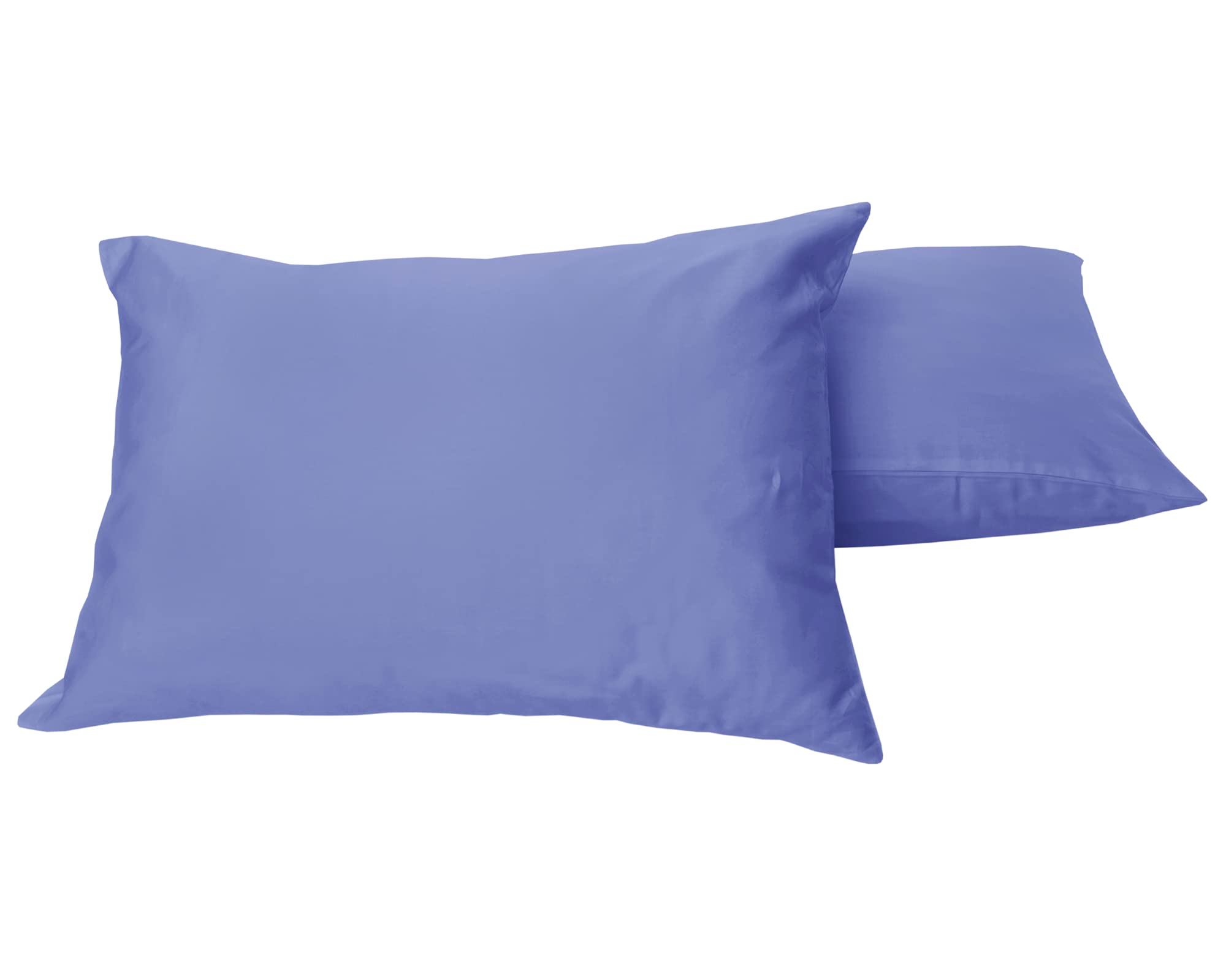 Crescent Textile Blue Luxury 200 Thread Count Egyptian Cotton Bedding Soft Pair Of Pillowcases (, Pillowcases: 50X75cm)