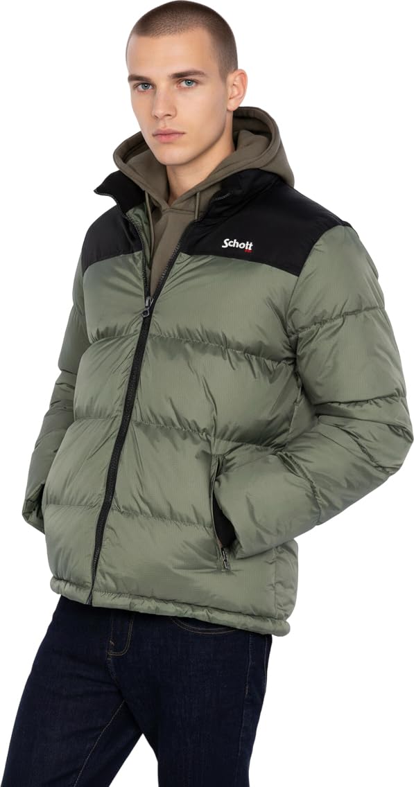 Schott Nyc Unisex Sage Khaki Utah Jacket, Xxl