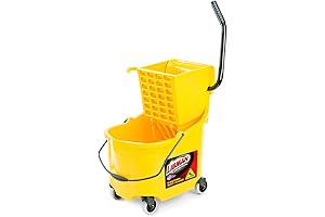 Libman Commercial 933 26 Quart Mop Bucket With Wringer Set 36Wx16D in Yellow
