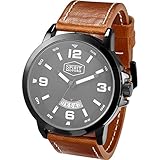 Stahl Gehäuseboden Spirit Motors Armbanduhr Armbanduhr braun, Herren, Multipurpose, Ganzjährig, Metall