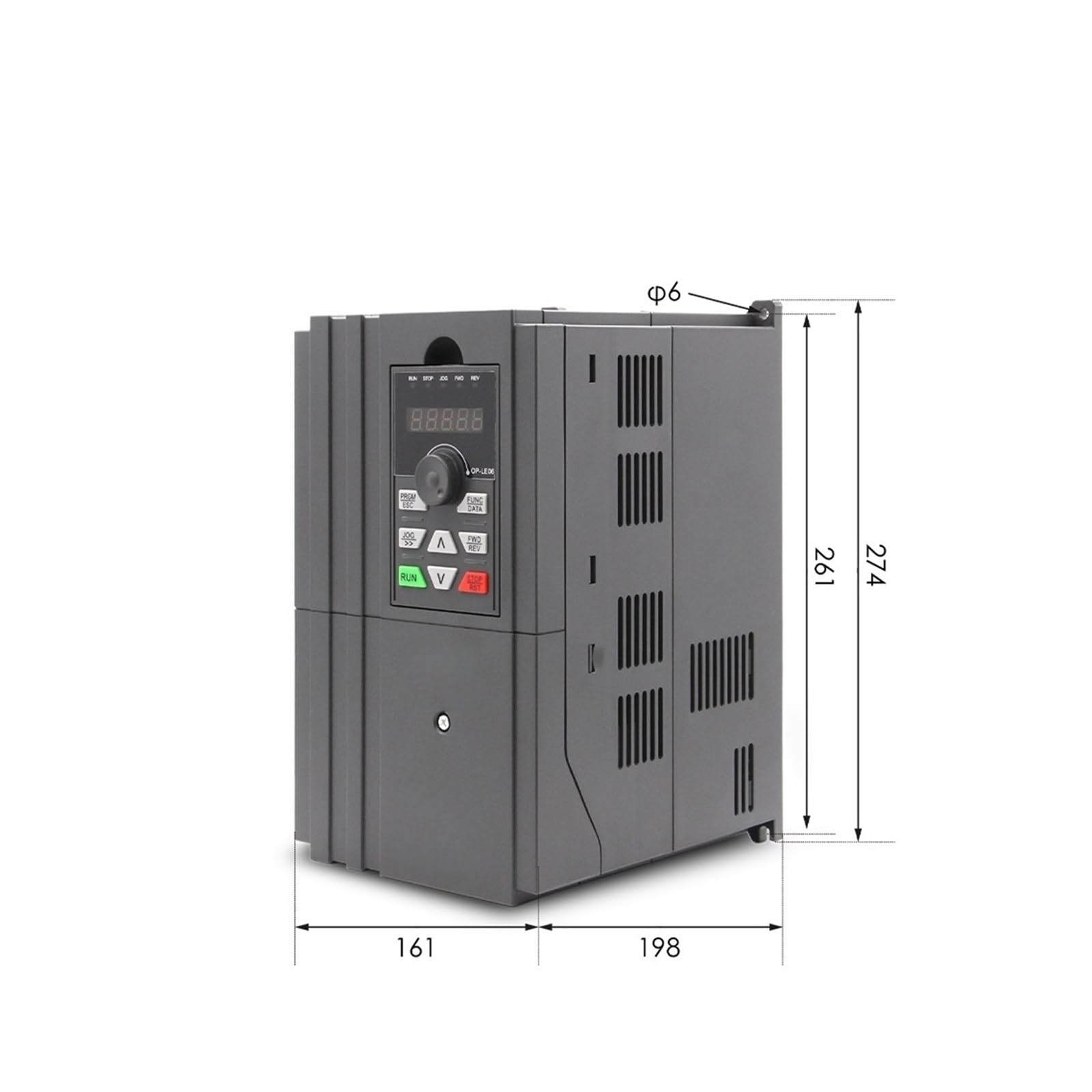 Inverter vettoriale da 5,5 kW 220 V/380 V, controllo inverter di frequenza 23 A/13 A, azionamento a frequenza variabile, uscita trifase(220v)