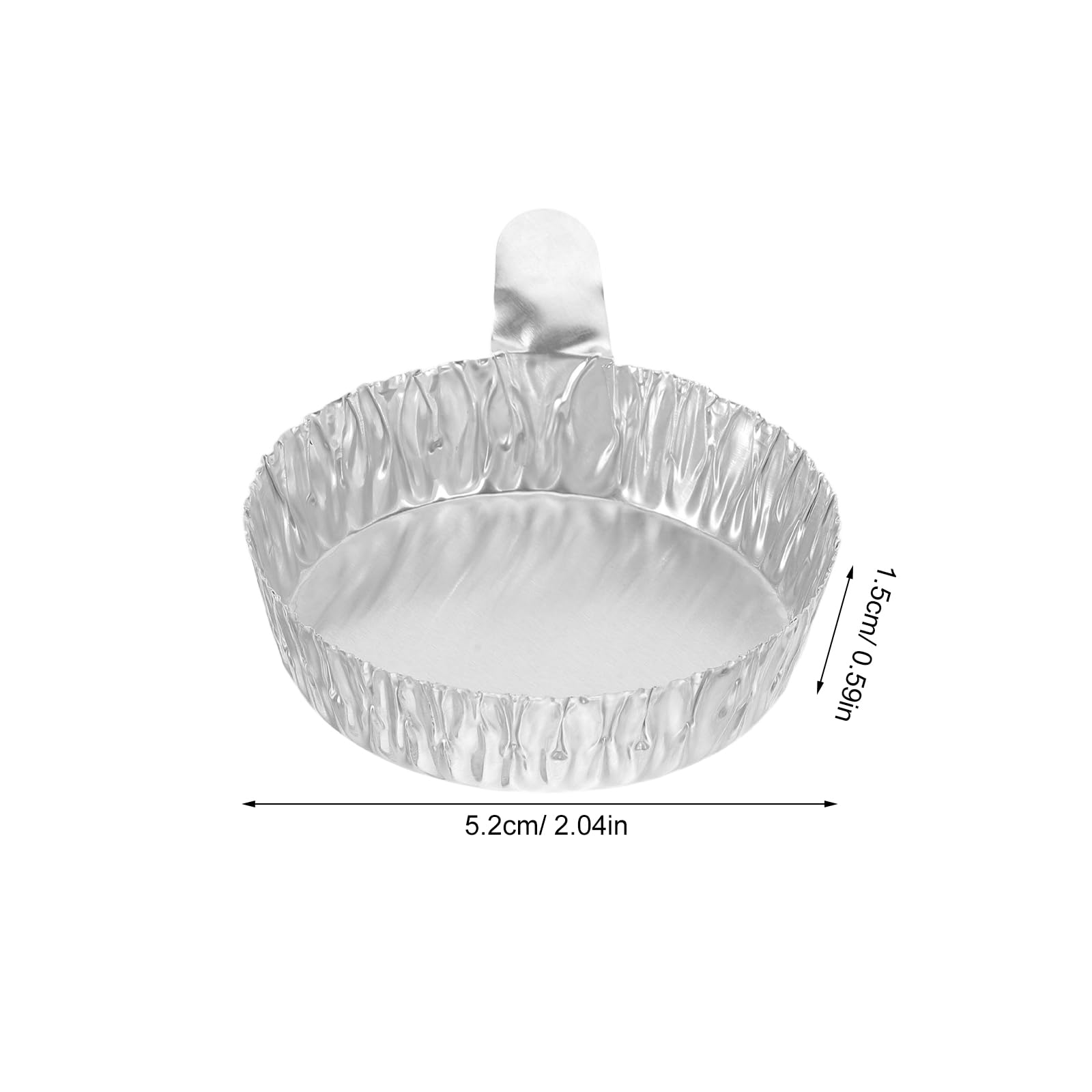 Lot de 100 Coupelles D'échantillon en Aluminium Rond de 42ml, Résistantes à Haute Température, Portables, pour Usage en Laboratoire