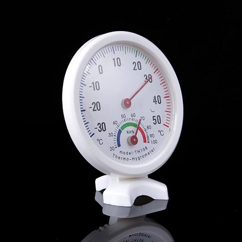 Termómetro para interiores, termómetro analógico decorativo para el hogar, esfera de temperatura y humedad, termómetro para interiores con medidor