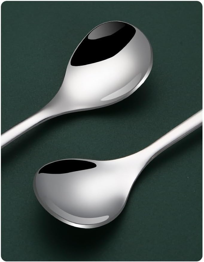 Silverware Flatware Set, 6/24/36/48/60/72pcs Creative Stainless Steel Tableware Christmas Spoon Gift Box Cartoon Christmas Tree Coffee Spoon Color Box Set(72 Pieces)