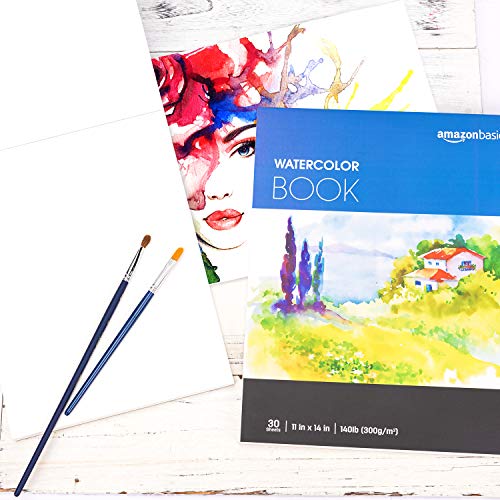 Amazon Basics AP-11 Watercolor Pad, 9"X12", 140 Lb / 300 Gsm, 30 Sheets thumb #4