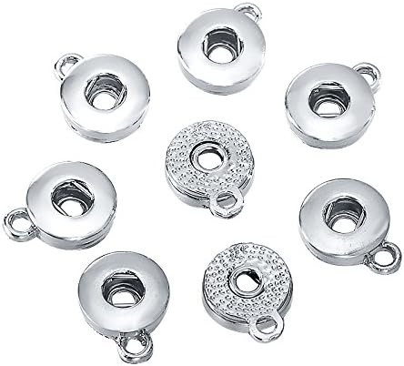 50pcs 12mm Snap Button Jewelry Making DIY Accessories fit Snap Necklace (PE-12mm)