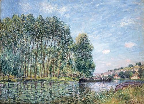 Affiche Artistique Alfred Sisley Toile Grand Format Idéale pour Égayé le Mur du Salon Lumineux
