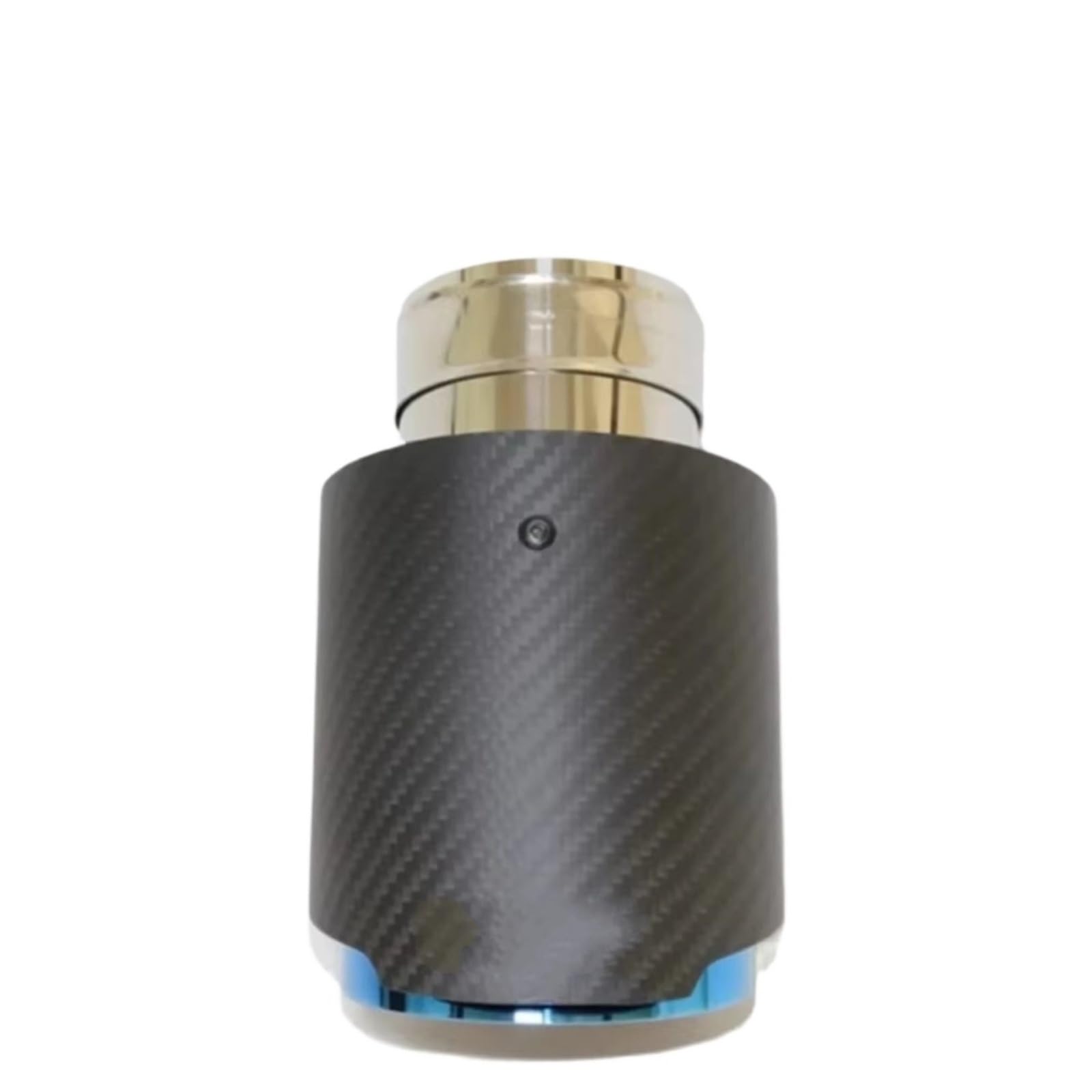 Terminales Escape Escape Punta Silenciador Carbono Mate Para Coche Silenciadores Universales Acero Inoxidable Color Azul 1Pieza