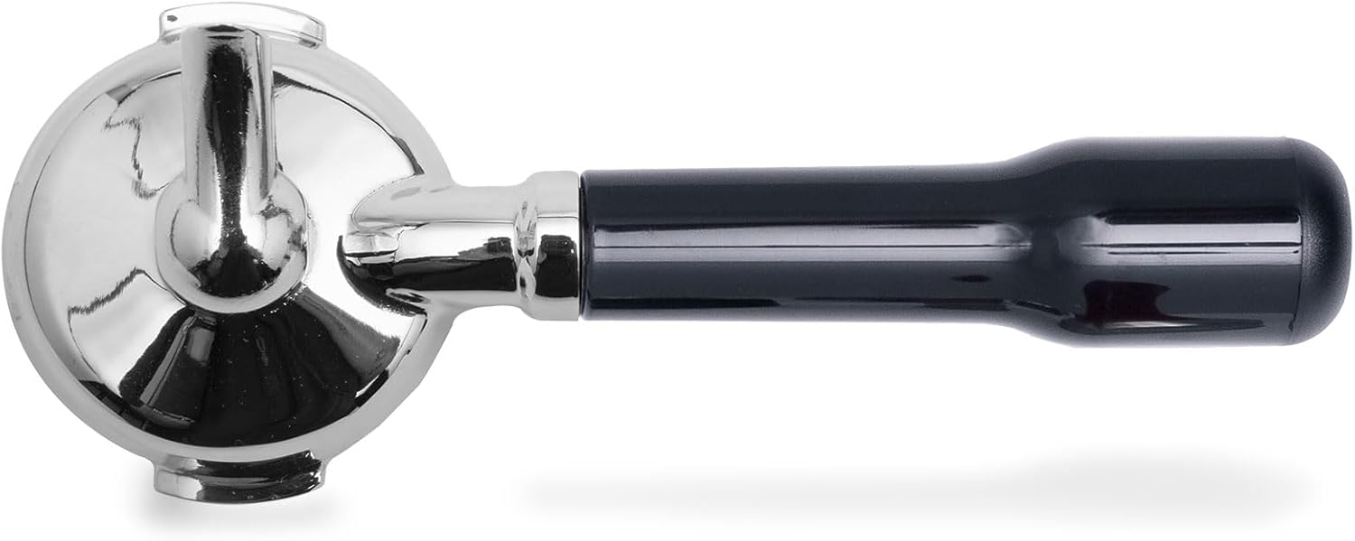 LELIT LELIT58 1 Way Filterholder – Coffee Slide Spout – for Giulietta Machines, Stainless Steel, Black Satin-Finish, 58.55 mm
