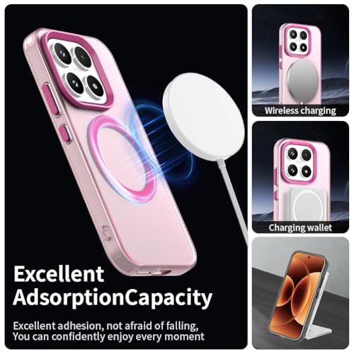 Image of for Xiaomi 17 Case Magnetic Case Anti Drop Hybrid Phone Back Cover - Red