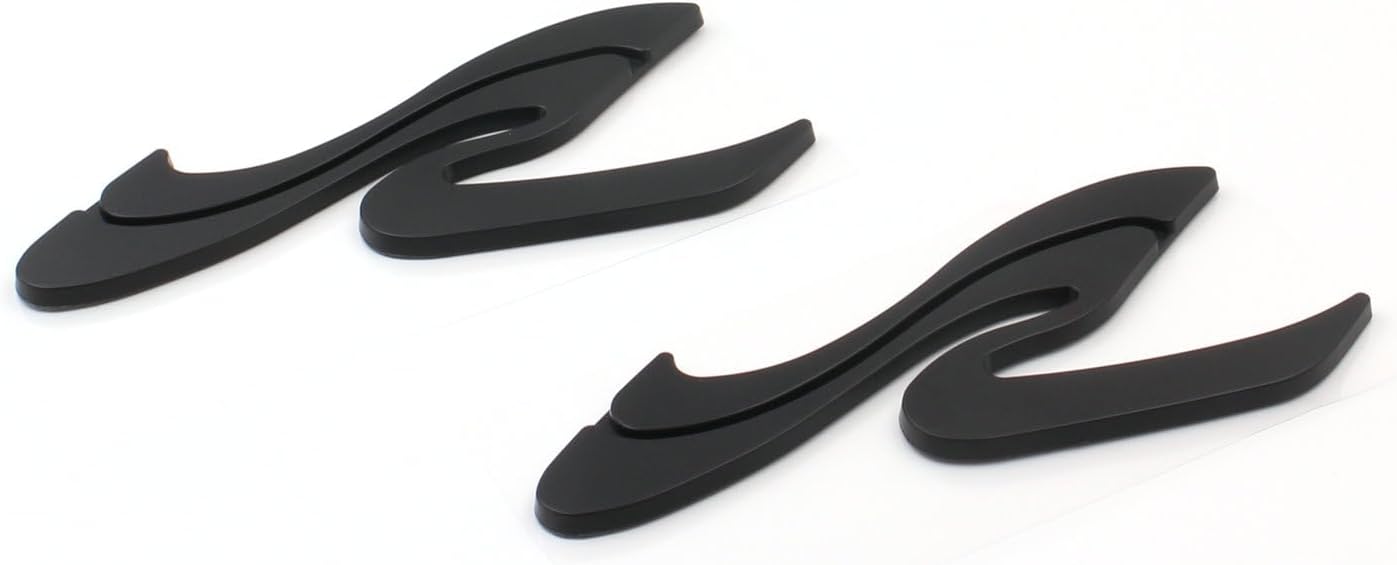 2pcs New SR Wave Logo 3D Badge Emblem Replacement for SEA RAY SEARAY Part Nameplate (Gloss Black)