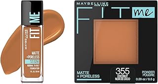 Maybelline Fit Me - Maquillaje líquido mate +...