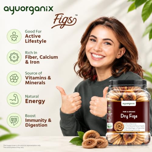 Image of Premium Aghnai Anjeer 500gm*2 | Dried Figs | Naturally Sweet & Soft Dry Fruit | Rich in Fiber, Iron & Calcium | Healthy Snack for Kids & Adults | No Added Sugar | Hygienically Packed