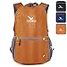 Produktbild Pokarla 22L Dauerhaft Ultraleicht Packbar Rucksack Faltbare Wasserdicht Student Wandern Daypack Kids Kleine Rucksack Draussen Tasche Daypack Kleine Tasche Unisex Orange
