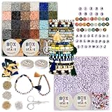 COMPLETE JEWELRY MAKING KIT Enjoy the ultimate DIY bracelet kit! This kit includes over 7,000 beads as well as all the necessary tools and accessories for making beautiful clay bead and friendship bracelets. Set includes over 5,500 flat 6mm diameter ...