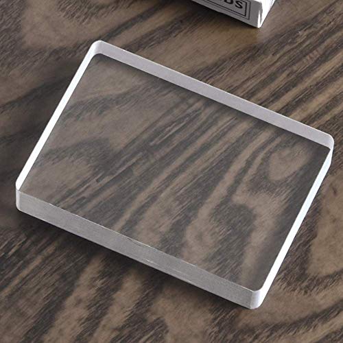 Blue-ther Omni Deck Glass Card Deck Ice Bound Magic Tricks Close Up Card Illusion Accessories Gimmick Sign Card to Clear Block Magic