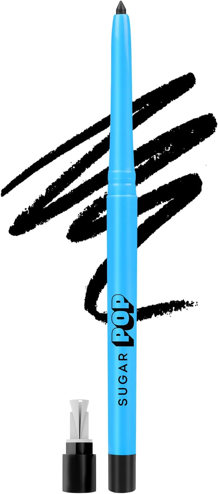 SUGAR POP Longwear Kajal Matte Finish, Intense Dark Kohl Kajal For Women Long Lasting, Smudge Proof, Water Proof, Single Stroke Velvet Finish Lasts Up To 16Hrs - 01 Black