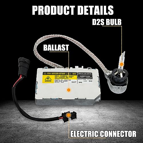 image for RANSOTO KDLT002 Xenon HID Headlight Ballast with D2S Bulb Compatible w