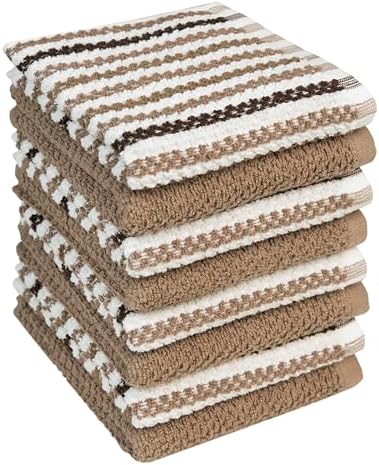 Bumble Towels Premium Dish Cloths 12"x12" | 100% Natural Ring Spu...