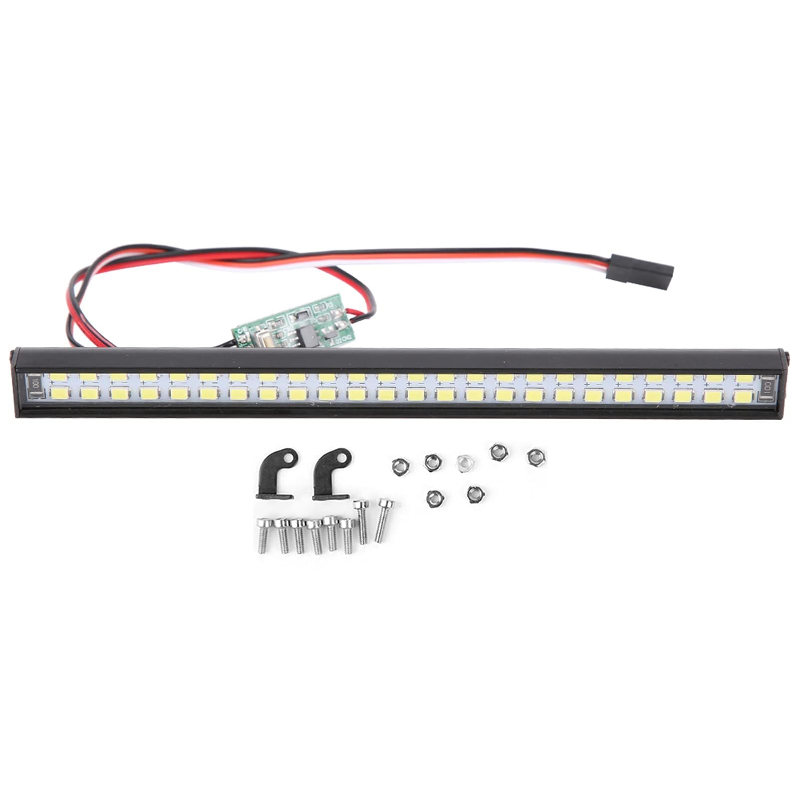 RC Dachlampe, 147 x 12 x 11,5 mm 48 Stück Lampenperlen RC Auto Dachlampe RC Crawler Universal LED Lichtleiste Teil Zubehör für RC Crawler Auto