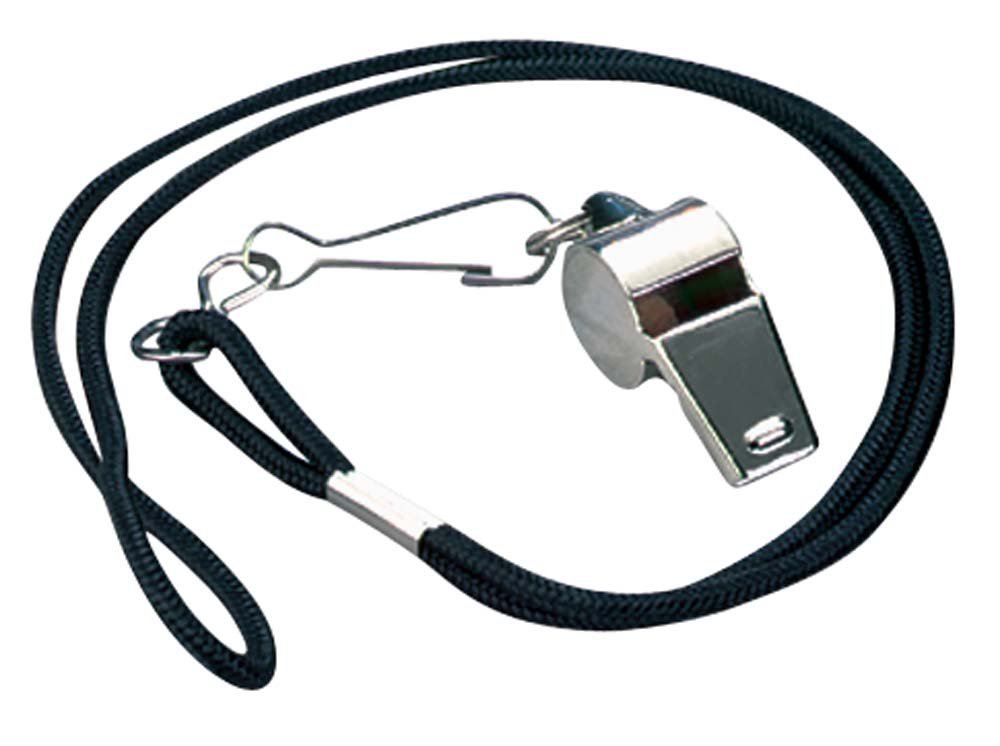Markwort Nickel Plated Whistle and Black Lanyard Combo-image-17