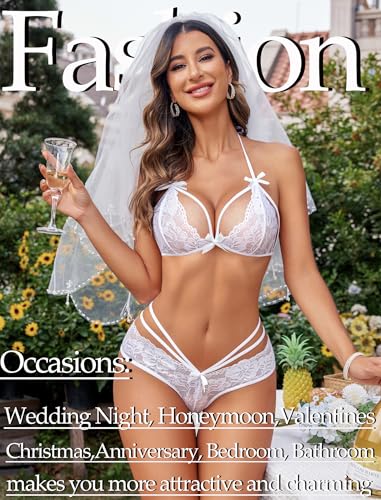 Image of Avidlove Lingerie Lace Babydoll 2 Piece Sexy Bra and Panty Sets