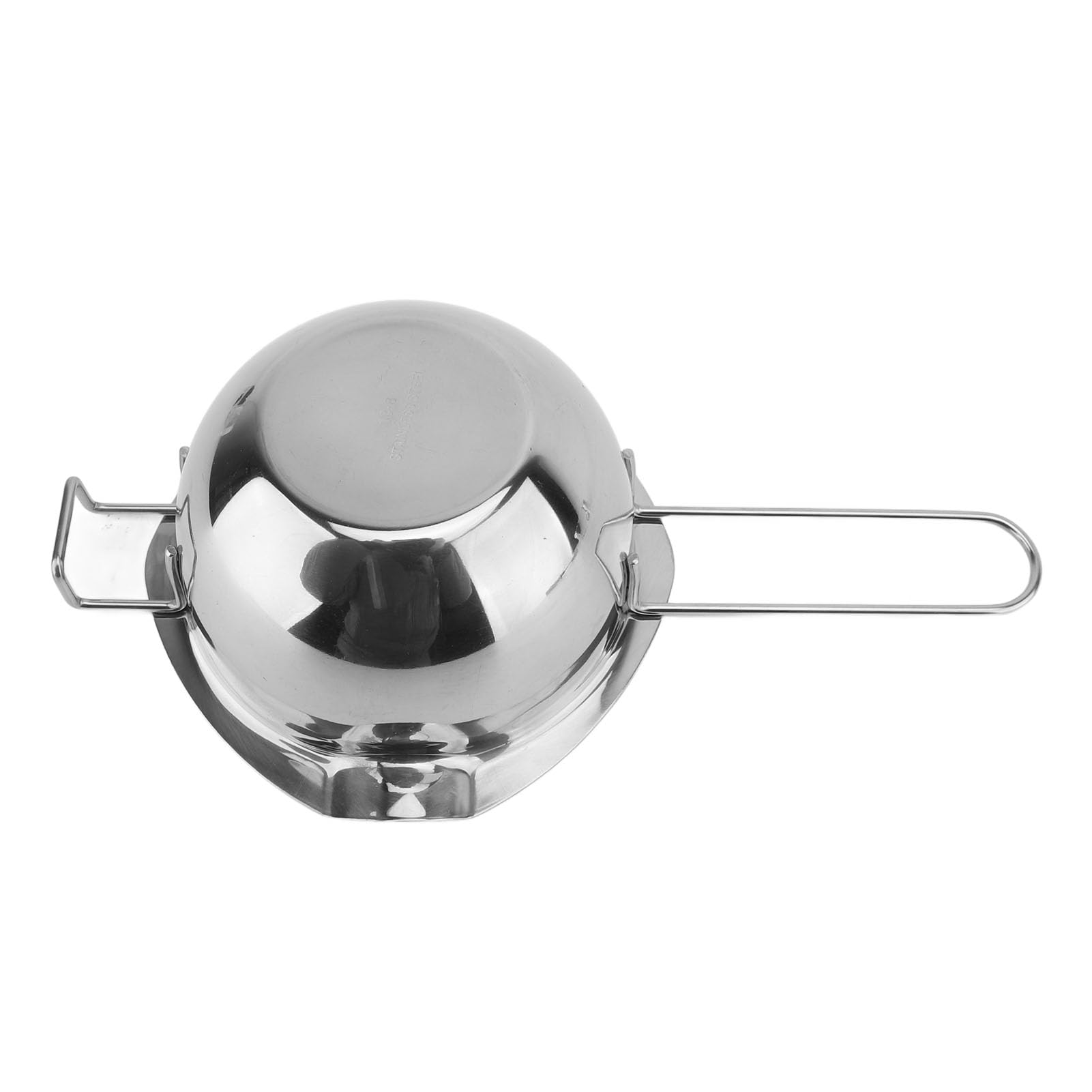 Stainless Steel Chocolate Melting Pot, Dual Spouts, Long Handle, 500ml Capacity, Front Hook, Fast Heating, Ideal for Melting Butter, Cheese, Candle Making