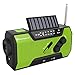 Produktbild RunningSnail Multifunktionales Solar-Notfallwetterradio,Handkurbel,USB-Laderadio,SOS Alarm mit AM/FM und 2000mAh powerbank,LED Taschenlampe,Leselampe mit Camping,Outdoor,Notfall