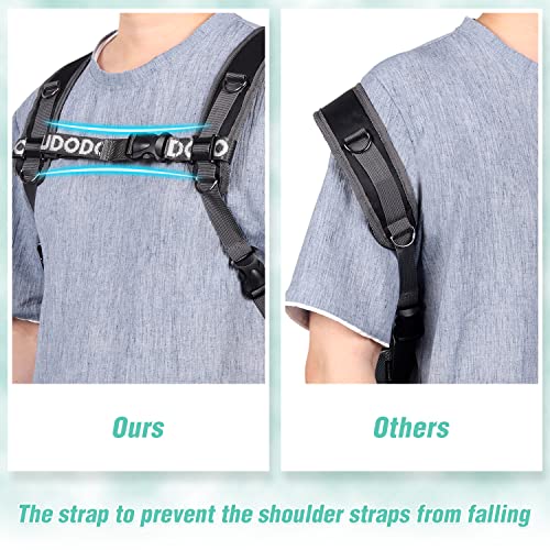 YUDODO-Pet-Dog-Backpack-Carrier-with-Storage-Pockets-Dog-Front-Pack-for-Small-Dogs-Cats-Head-Out-Breathable-Chihuahua-Backpack-for-Hiking-Cycling-Walking-L9-14lbs-Black