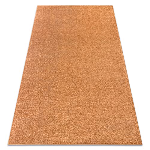rugsx Alfombra Santa FE, Simple, de un Solo Color, para habitación, salón, Dormitorio, Alfombra, Oro, 200x250 cm