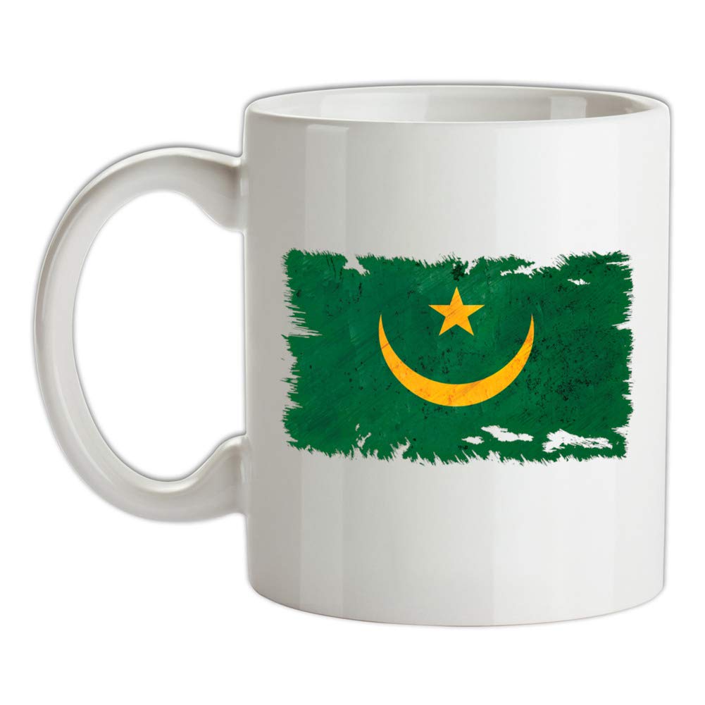 Mauritania Grunge Style Flag - 10oz - Ceramic Mug for Coffee/Tea
