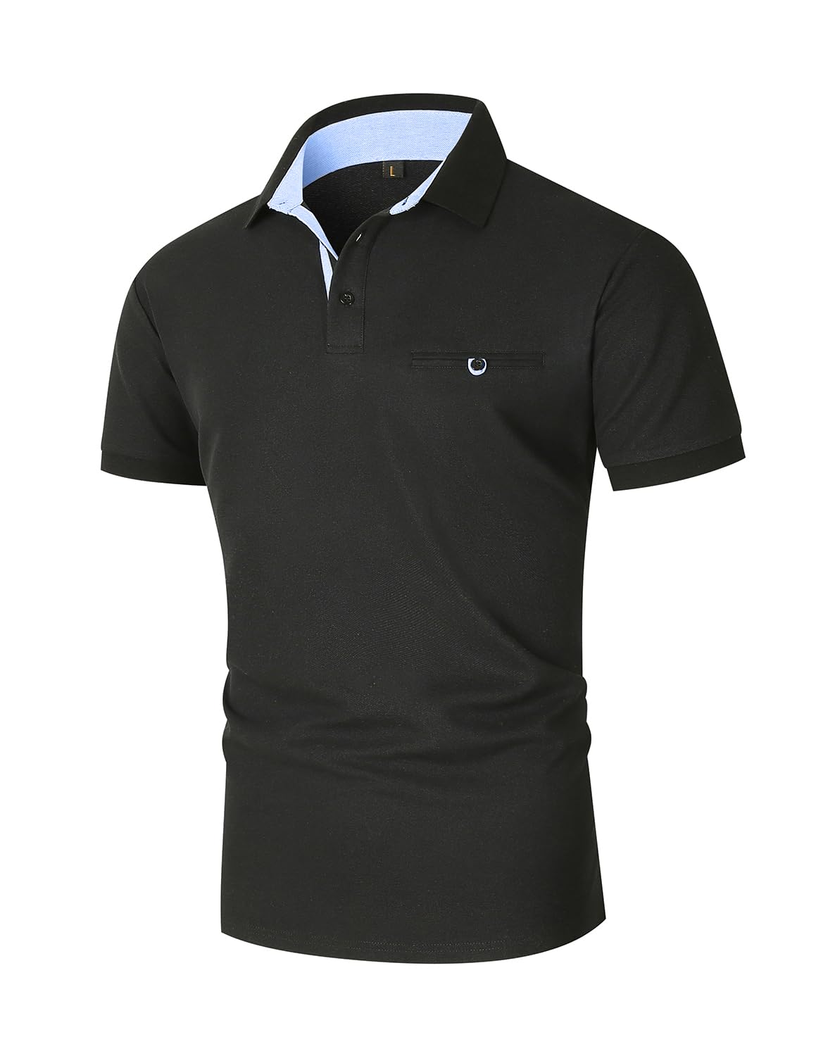 VMSUCIJ Polo Uomo Manica Corta in Cotone Giraffe Embroidery Classic Polo Neck Golf Shirt