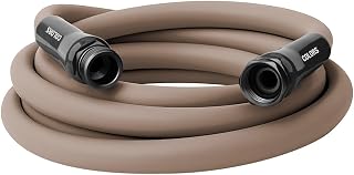 Flexzilla Colors Lead-In Garden Hose 5/8in. x 10ft., Lightweight All-Weather Water Hose, Durable and Flexible, Leak-Free Connections, Brown Mulch
