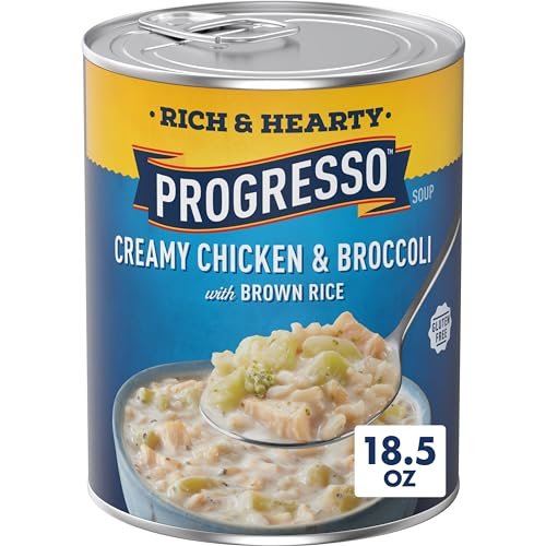Image of Progresso Rich & Hearty, Creamy Chicken & Broccoli Canned Soup, Gluten Free, 18.5 oz.
