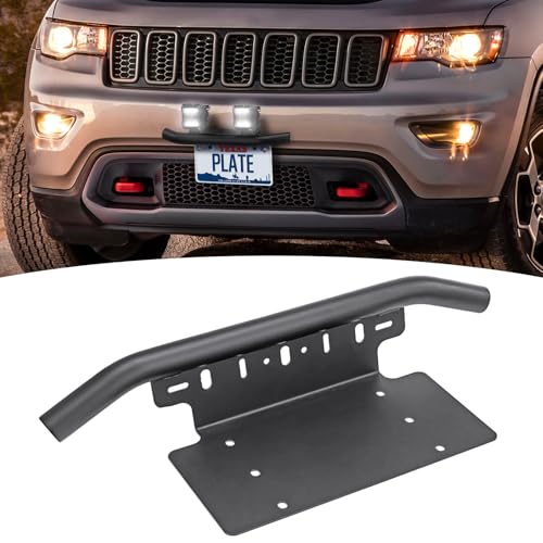 Wsays Front Bumper Universal License Plate Holder Mounting Bracket 6x12 Inch Compatible with Off-Road LED Light Pod Compatible with Most Truck Pickup SUV UTV ATV by Wsays - Used condition - US$29.08