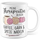 Pagma Druck Tasse à crochet avec inscription en allemand « Geschenk Meine...