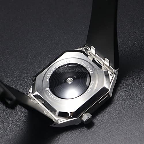 Kit modification Apple Watch 44mm de luxe avec boîtier métallique robuste - 6