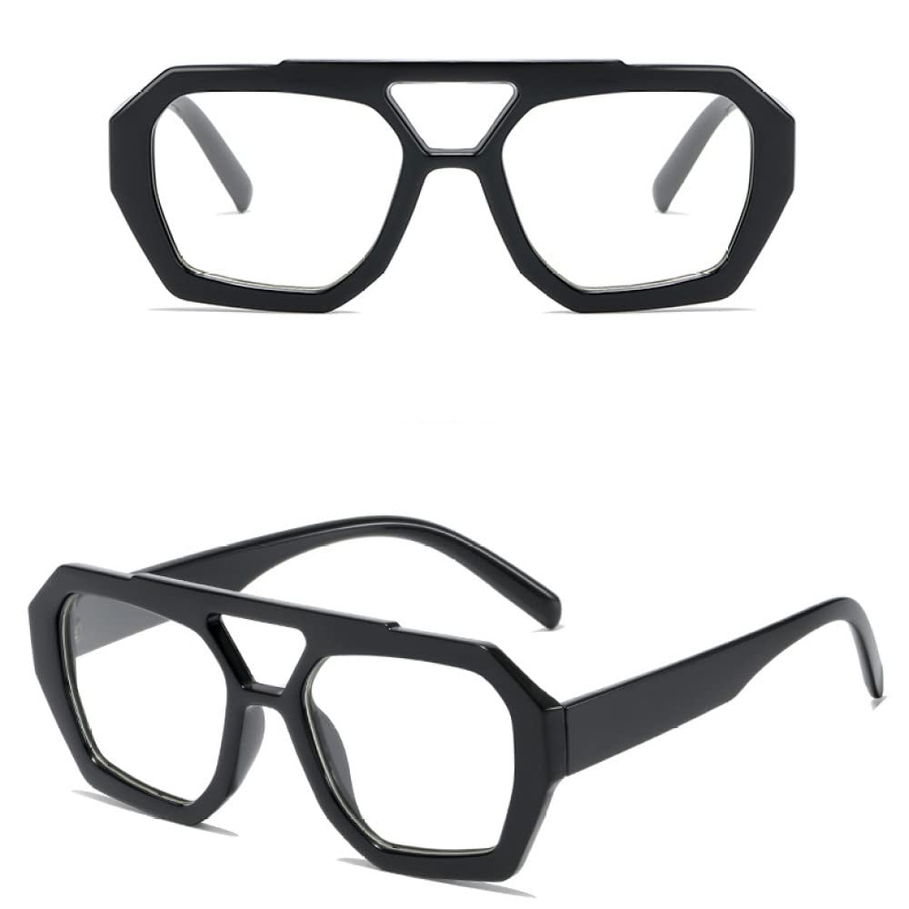 Lunettes de soleil rétro de designer grand format monture léopard luxe - 6