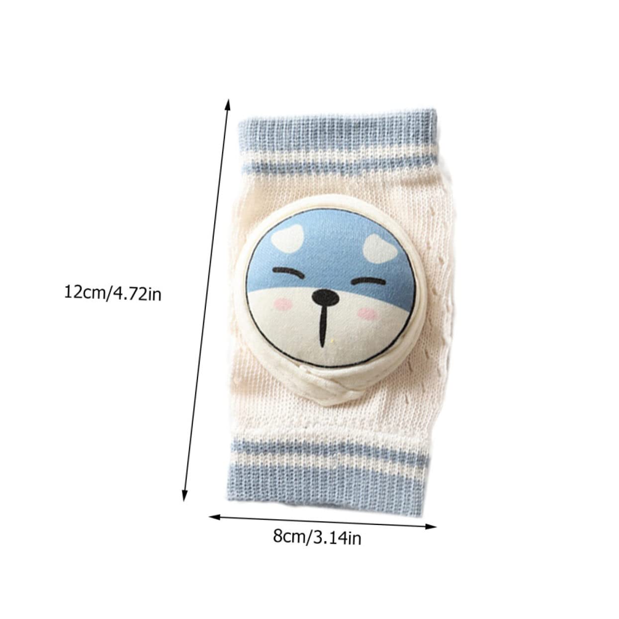 CATIEBYE 1Pair Fall Elbow Pads and Knee Protectors for Crawling and Walking Breathable Mesh Design Dog Pattern
