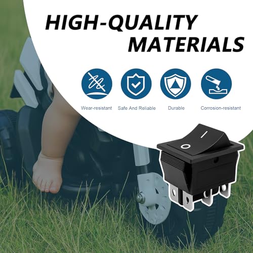 Image of Accelerator Foot Pedal Automatic Reset Switch Fit for 6V /12V /24V Electric Toys Kids Ride-On Car(2 Pcs)