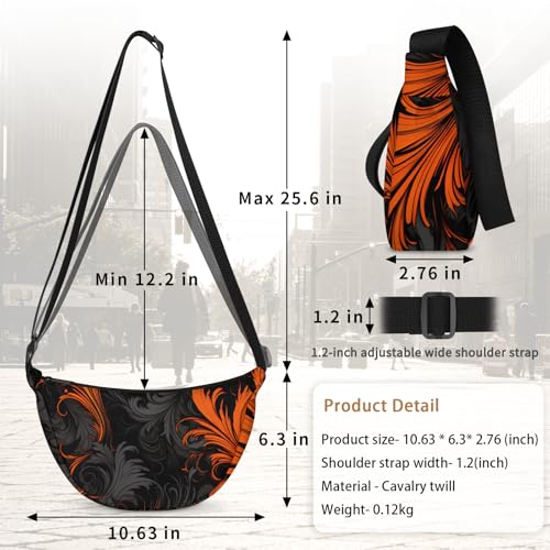 Crescent Crossbody Bag for Women Men Trendy Small Sling Hobos3
