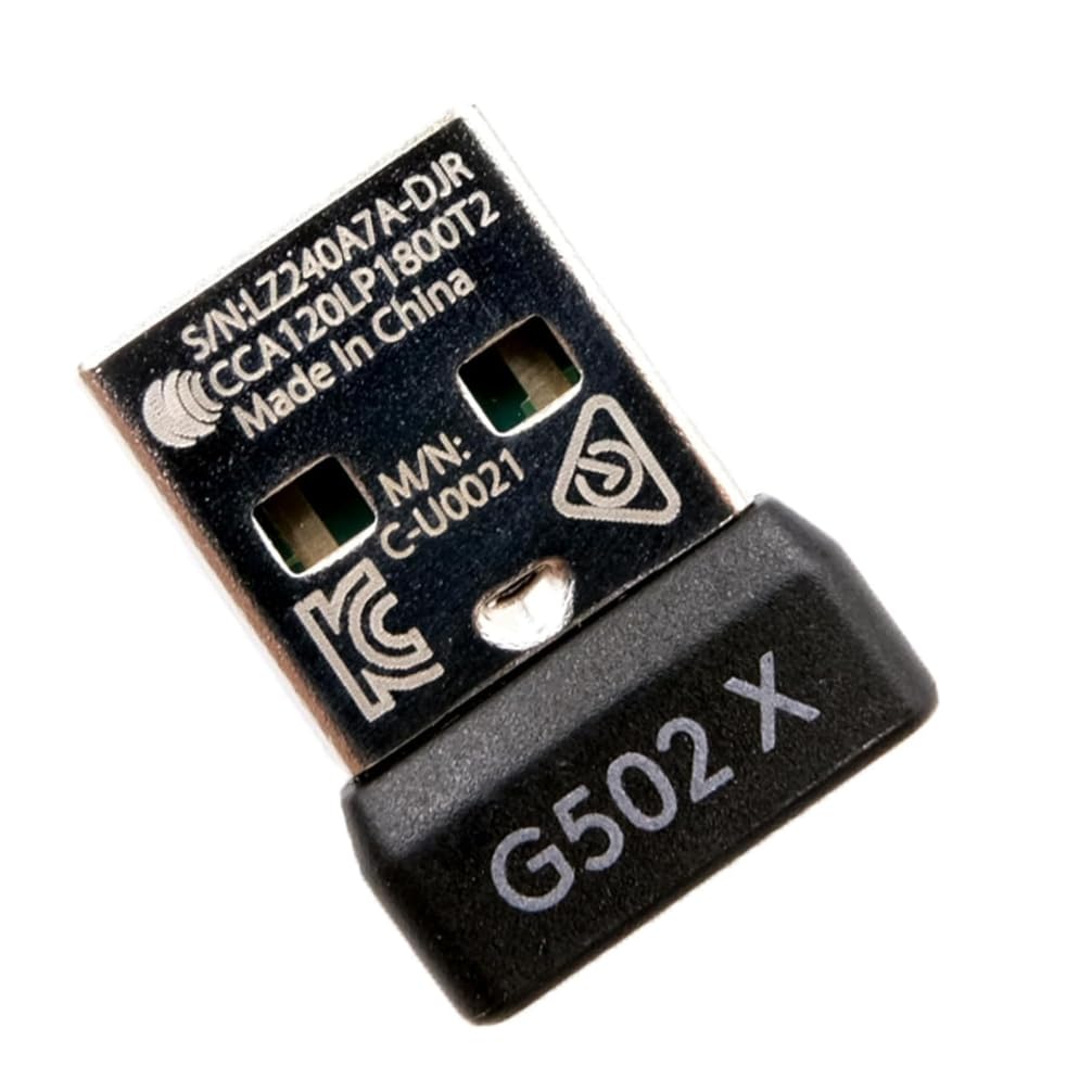 Receptor de mouse USB para Logi-tech G502X/G502X Plus Lightspeed Wireless Gaming Mouse Receptor Adaptador de repuesto